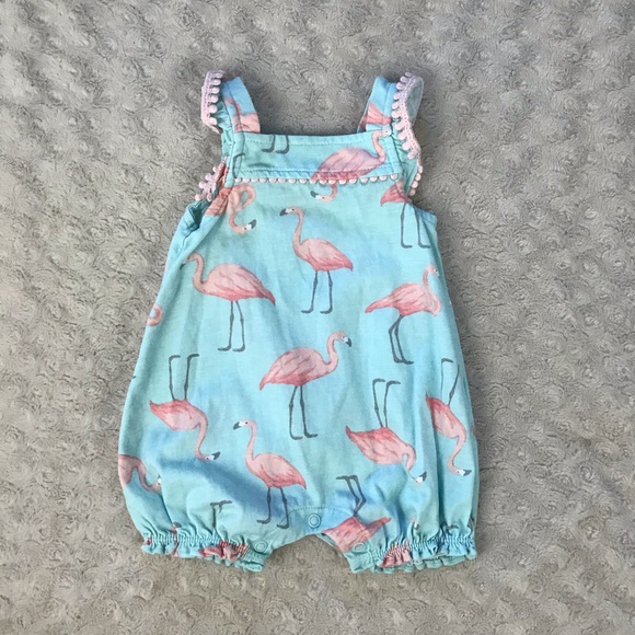carter's flamingo romper